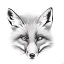 Fox tattoo design idea