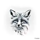 Fox tattoo design idea