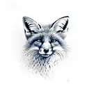 Fox tattoo design idea