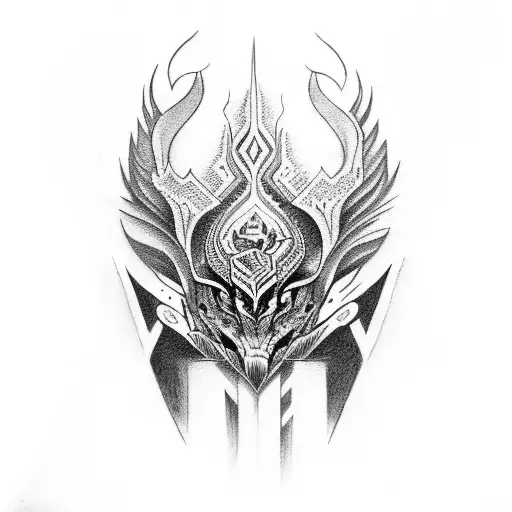 fenix tribal tattoo design idea