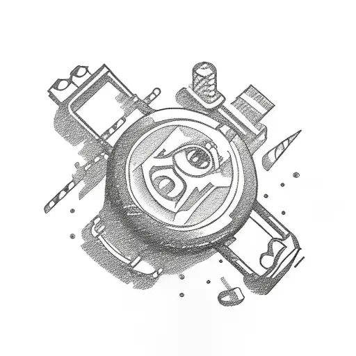  alcoholic anonymous coin tattoo design idea