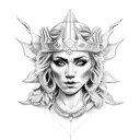 Goddess Skadi  tattoo design idea