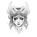 Goddess Skadi  tattoo design idea
