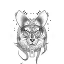 skadi with skis tattoo design idea