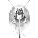 skadi skiing tattoo design idea