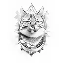 skadi skiing tattoo design idea