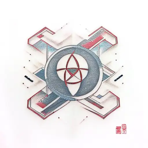 a modern take on the Star Trek logo tattoo design idea