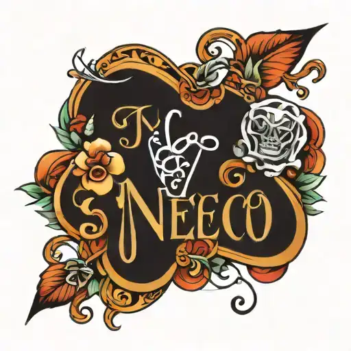 child name tattoo design idea