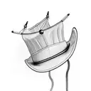 Circus hat tattoo design idea