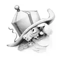 Circus hat tattoo design idea