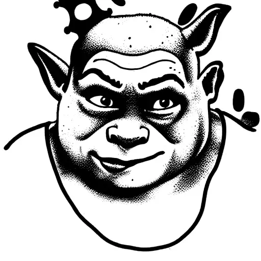 shrek tattoo design idea