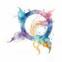 four elements circle tattoo design idea