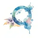 four elements circle tattoo design idea