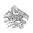 A sleek and modern font design of the 'wasd' keys intertwined with binary code tattoo design idea