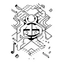 wasd keyboard keys tattoo design idea