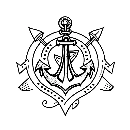 Anchor with the name Ali tattoo design idea