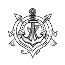 Anchor with the name Ali tattoo design idea