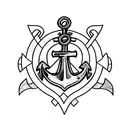 Anchor with the name Ali tattoo design idea