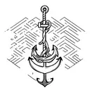 Anchor with the name Ali tattoo design idea