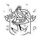 Anchor with the name Ali tattoo design idea