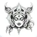Goddess Kali maa tattoo design idea