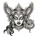 Goddess Kali maa tattoo design idea