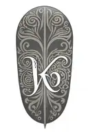 sumerian font representing pleadies  tattoo design idea