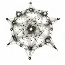 pleadies constellation  incorporating sumerian eight  tattoo design idea