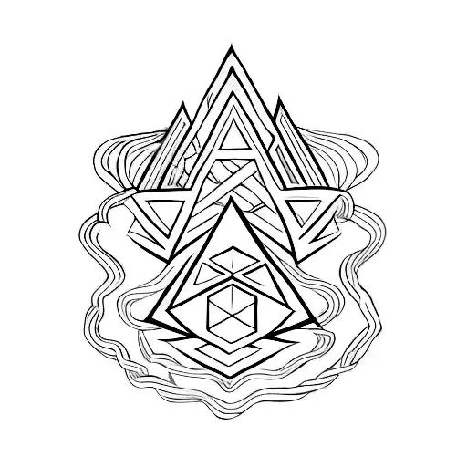 Valknut Symbol tattoo design idea