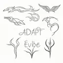 adapt, evolve, become. tattoo design idea