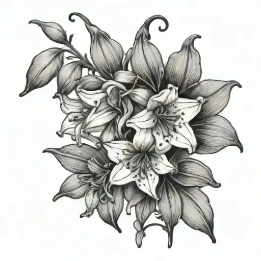 bluebell tattoo design idea