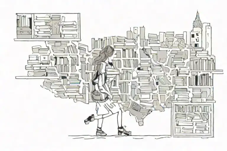 books, NYC, traveling, mother and daughter   tattoo design idea