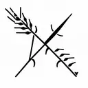  wheat spike tattoo design idea