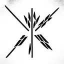  wheat spike tattoo design idea
