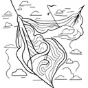 Kite in a hurricane tattoo design idea