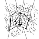 Kite in a hurricane tattoo design idea