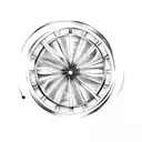 wagon wheel tattoo design idea