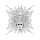mandala lion  tattoo design idea