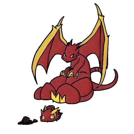 Dragon smaug tattoo design idea