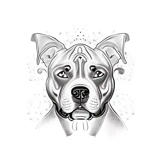 cane Corso pit bull mix black with white chest. 140lbs tattoo design idea