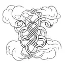 "Forever & Always" with a infinity symbol  tattoo design idea