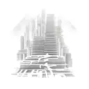 dystopia tattoo design idea