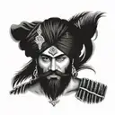 Sikh warrior tattoo design idea