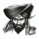 Sikh warrior tattoo design idea