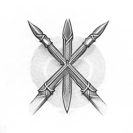 three nails cross left chest piece tattoo tattoo design idea