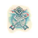 anxiety and silence tattoo design idea