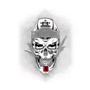 jado blade with death before dishonor  tattoo design idea