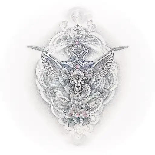 virgo maiden tattoo design idea