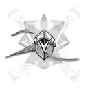 Corvette emblem with 999  tattoo design idea