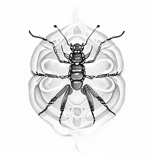 mantis spider tattoo design idea